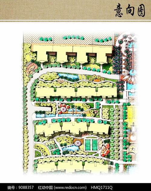 小區(qū)景觀設計局部平面