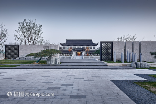 古典園林建筑售樓部景觀設(shè)計(jì)