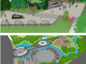 公園廣場綠化景觀設(shè)計素材 植物景觀模型大全 18537148